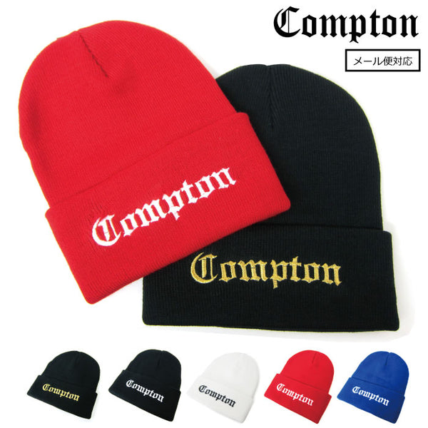 ニット帽 オリジナル コンプトン COMPTON ニット帽 ニット フッドラック ヘッドウエア メンズ レディース ビーニー