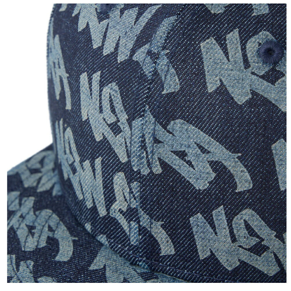 ニューエラ キャップ NEWERA ニューエラー 帽子 デニムキャップ タギング グラフィティー 9FIFTY Laser Burn Out ダークデニム メンズ レディース 大きいサイズ 65cm