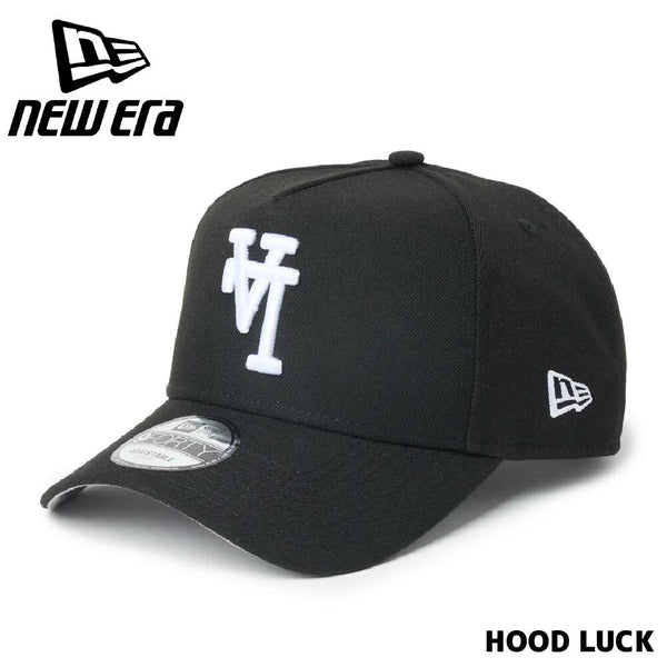 ニューエラ キャップ LA 逆ロゴ 逆さま 9FORTY A-Frame MLB Upside Down ロサンゼルス・ドジャース ブラック メンズ レディース 刺繍ロゴ