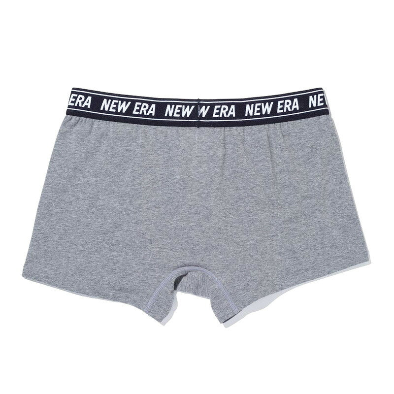【2枚セット】ニューエラ NEWERA ボクサーパンツ アンダーウエア パンツ グレー 灰色 pant underwear コットン メンズ 下着 ギフト シンプル ニューエラー 正規品 セット