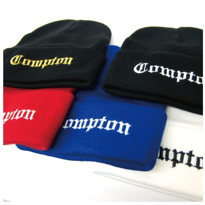 ニット帽 オリジナル コンプトン COMPTON ニット帽 ニット フッドラック ヘッドウエア メンズ レディース ビーニー