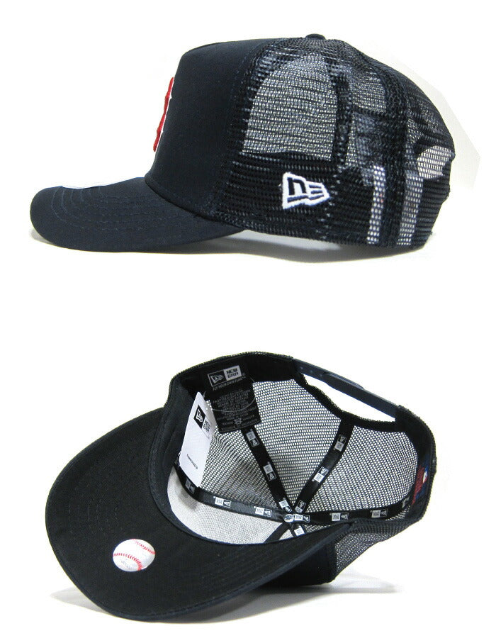 ニューエラ メッシュキャップ レッドソックス NEW ERA A-FRAME TRUCKER MESH CAP B BOSTON REDSOX ニューエラー ダンス 衣装 帽子 クリスマス