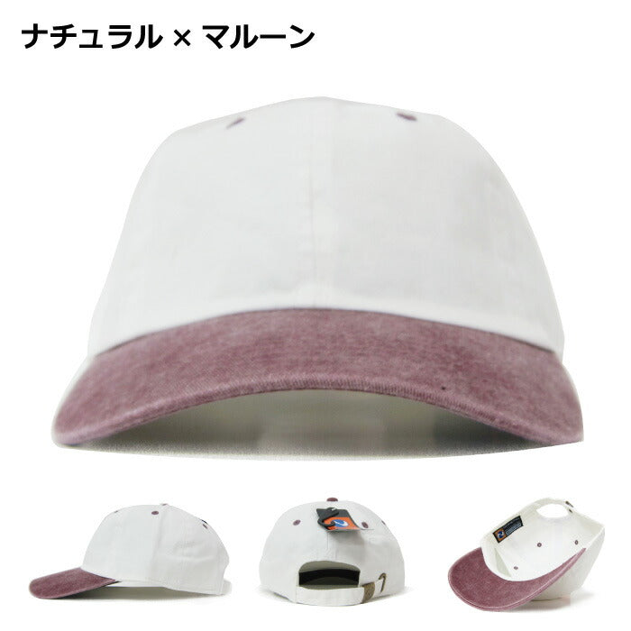 ニューハッタン キャップ ローキャップ 2トーン ポロキャップ 6パネルキャップ NEWHATTAN
