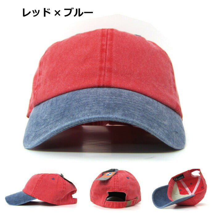ニューハッタン キャップ ローキャップ 2トーン ポロキャップ 6パネルキャップ NEWHATTAN