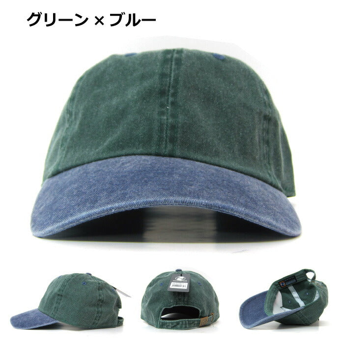 ニューハッタン キャップ ローキャップ 2トーン ポロキャップ 6パネルキャップ NEWHATTAN