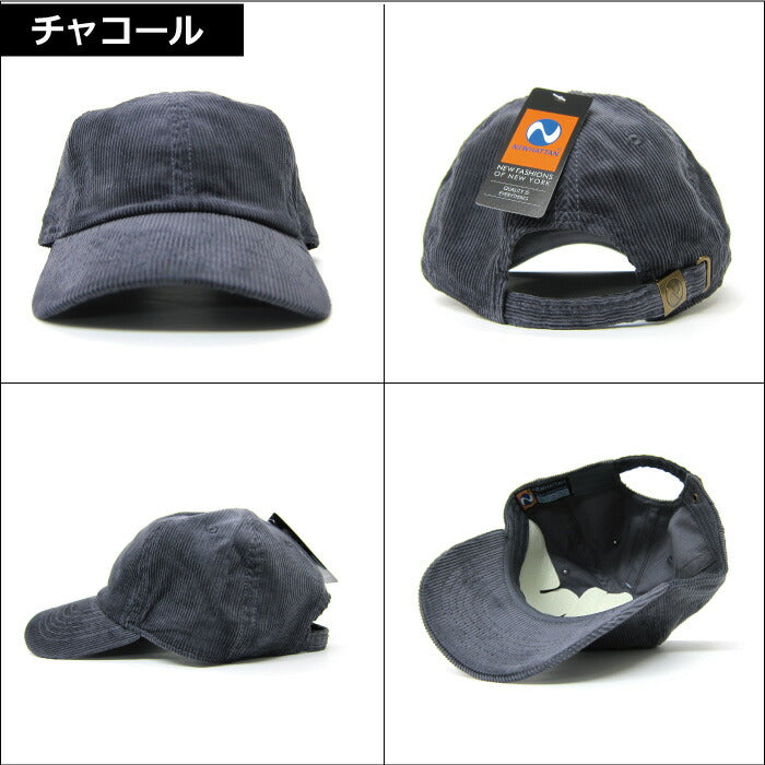 ニューハッタン コーデュロイ キャップ ローキャップ ポロキャップ 6パネルキャップ NEWHATTAN