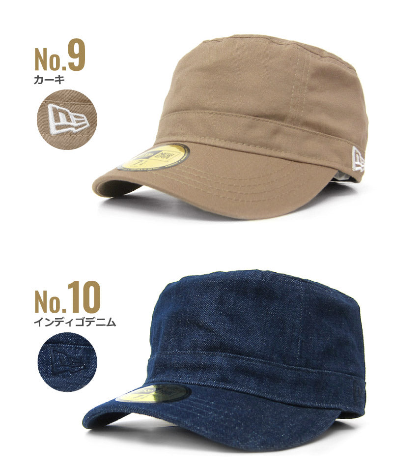 ニューエラ ワークキャップ NEW ERA WORK CAP ミリタリーキャップ ニューエラー NEWERA メンズ レディース 深め 帽子 大きいサイズ 62cm 夏 ブランド デニム