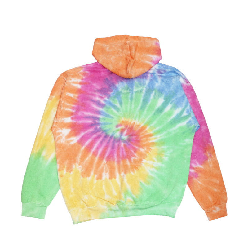 パーカー プルオーバー タイダイ ゆったりサイズ TIE DYE HOOD STAR フッドスター ピラミッド B系 ストリート スト系 ファッション 大きいサイズ プリント メンズ レディース 秋 冬