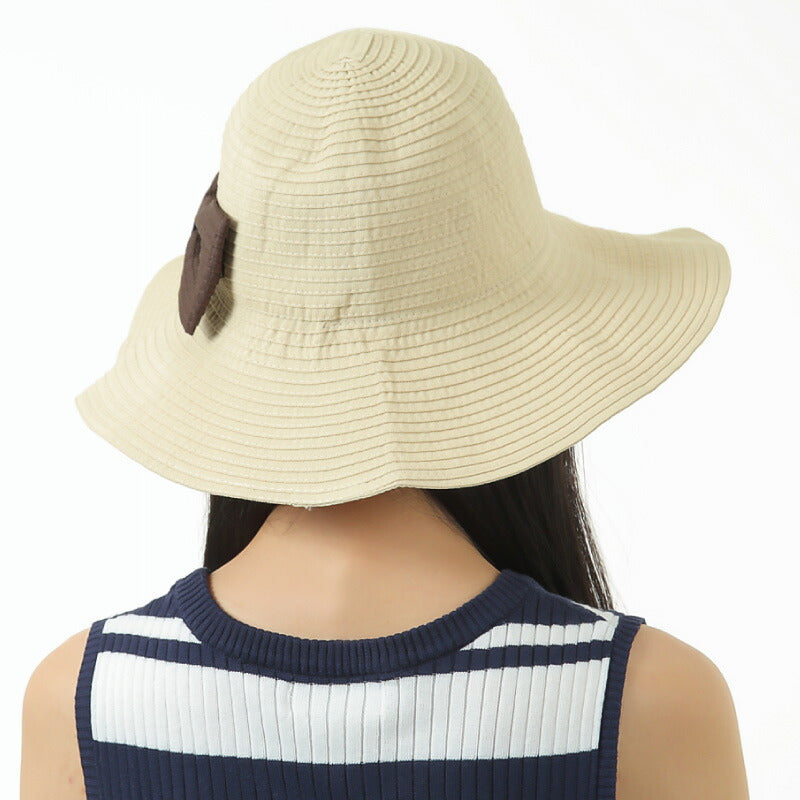 レディース ハット 帽子 UV カット つば広 折りたたみ 春 夏 ハット サイズ調整可能 おしゃれ 可愛い サファリハット 紫外線 日よけ UVケア UVハット UVカット 3カラー 黒 自転車 飛ばない