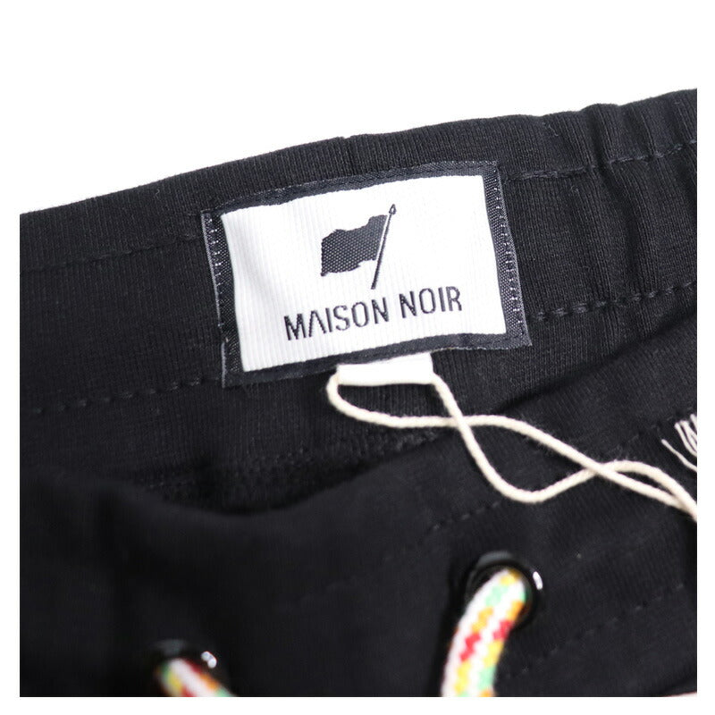 MAISON NOIR メゾンノアール スェットパンツ ジョガーパンツ ANTI SOCIAL マリア キルスト 柄 プリント HIP HOP B系 大きいサイズ 刺繍 ブラック ホワイト