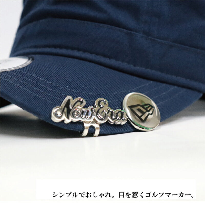 ニューエラ NEWERA ゴルフ GOLF マーカー ベーシックマーカー オールドロゴ フラッグロゴ シルバー 目立つマーカー おしゃれ シンプル