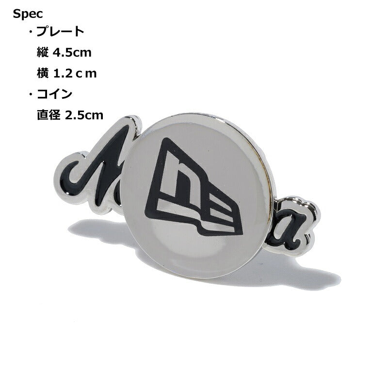 ニューエラ NEWERA ゴルフ GOLF マーカー ベーシックマーカー オールドロゴ フラッグロゴ シルバー 目立つマーカー おしゃれ シンプル