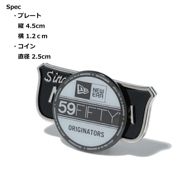 ニューエラ NEWERA ゴルフ GOLF ゴルフマーカー マーカー ベーシックマーカー オールドシールドロゴ バイザーステッカー シルバー マグネット おしゃれ