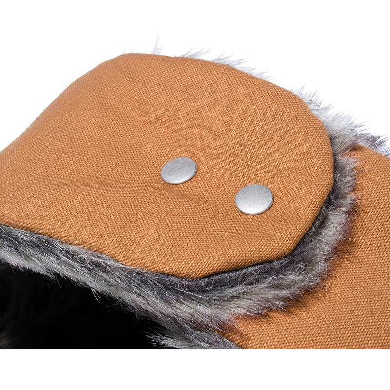 ニューエラ キャップ newera トラッパー 帽子 ダックキャンバス タン フライトキャップ ぼうし 防寒 ボア ファー もこもこ キャメル 防寒 スノーボード スキー メンズ レディース 冬 スポーツ