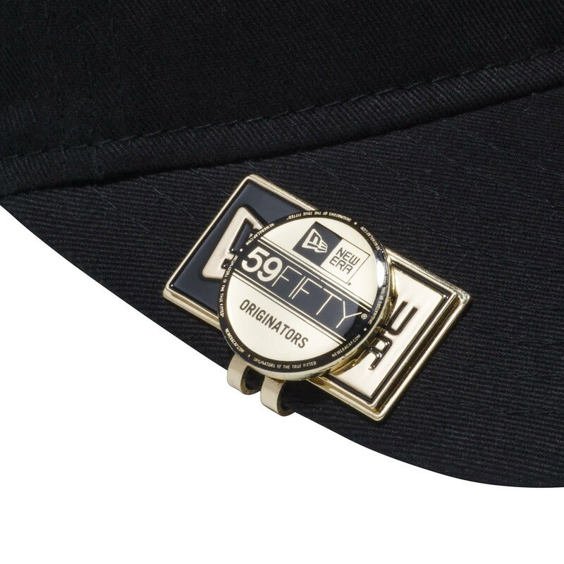 ニューエラ NEWERA ゴルフ GOLF ボールマーカー ゴルフマーカー マーカー ベーシックマーカー ボックスロゴ バイザーステッカー ゴールド おしゃれ