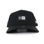 ニューエラ NEWERA キャップ 9FORTY A-Frame Basic Fabrics ウーブンパッチ ボックスロゴ ブラック 帽子 ニューエラー メンズ レディース