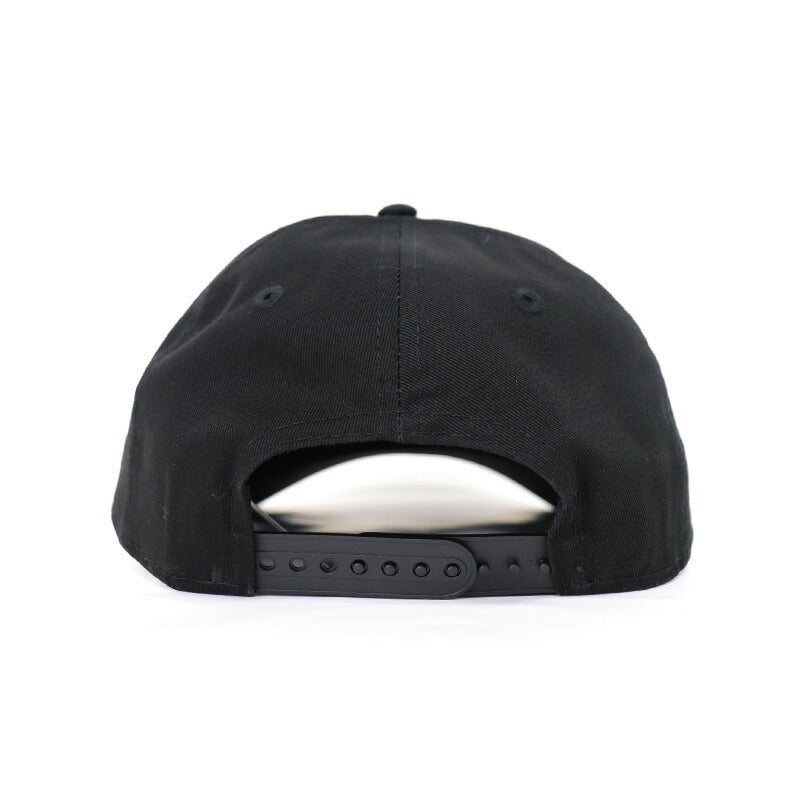 ニューエラ NEWERA キャップ 9FORTY A-Frame Basic Fabrics ウーブンパッチ ボックスロゴ ブラック 帽子 ニューエラー メンズ レディース