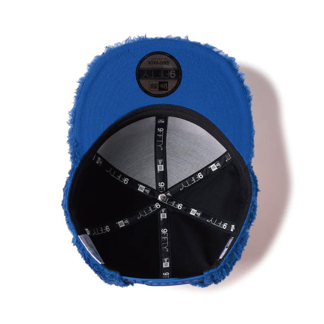 ニューエラ キャップ コラボ 9FIFTY SESAME STREET セサミストリート Cookie Monster クッキーモンスター ブルー モコモコ キャラクター メンズ レディース 帽子