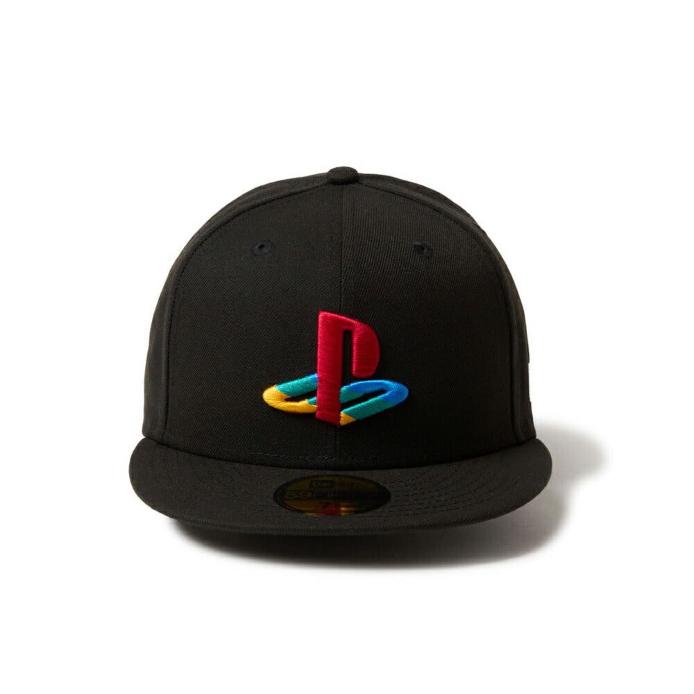 ニューエラ キャップ コラボ 59FIFTY  PlayStation プレステ プレイステーション ファミリーマーク マルチカラー ブラック メンズ レディース 大きいサイズ 帽子