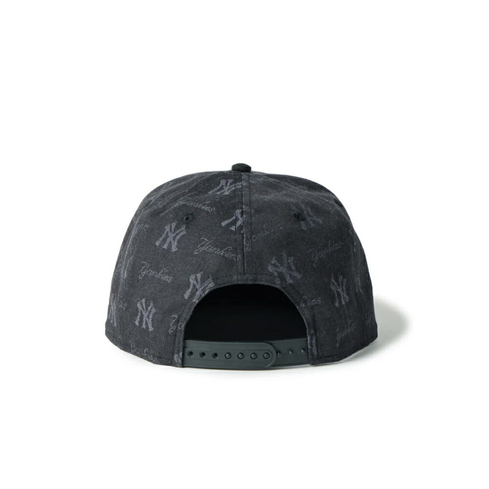 ニューエラ NEWERA キャップ 9FIFTY MLB ジャガード モノグラム Jacquard ニューヨーク・ヤンキース ブラック メンズ レディース 帽子 大きいサイズ 65cm