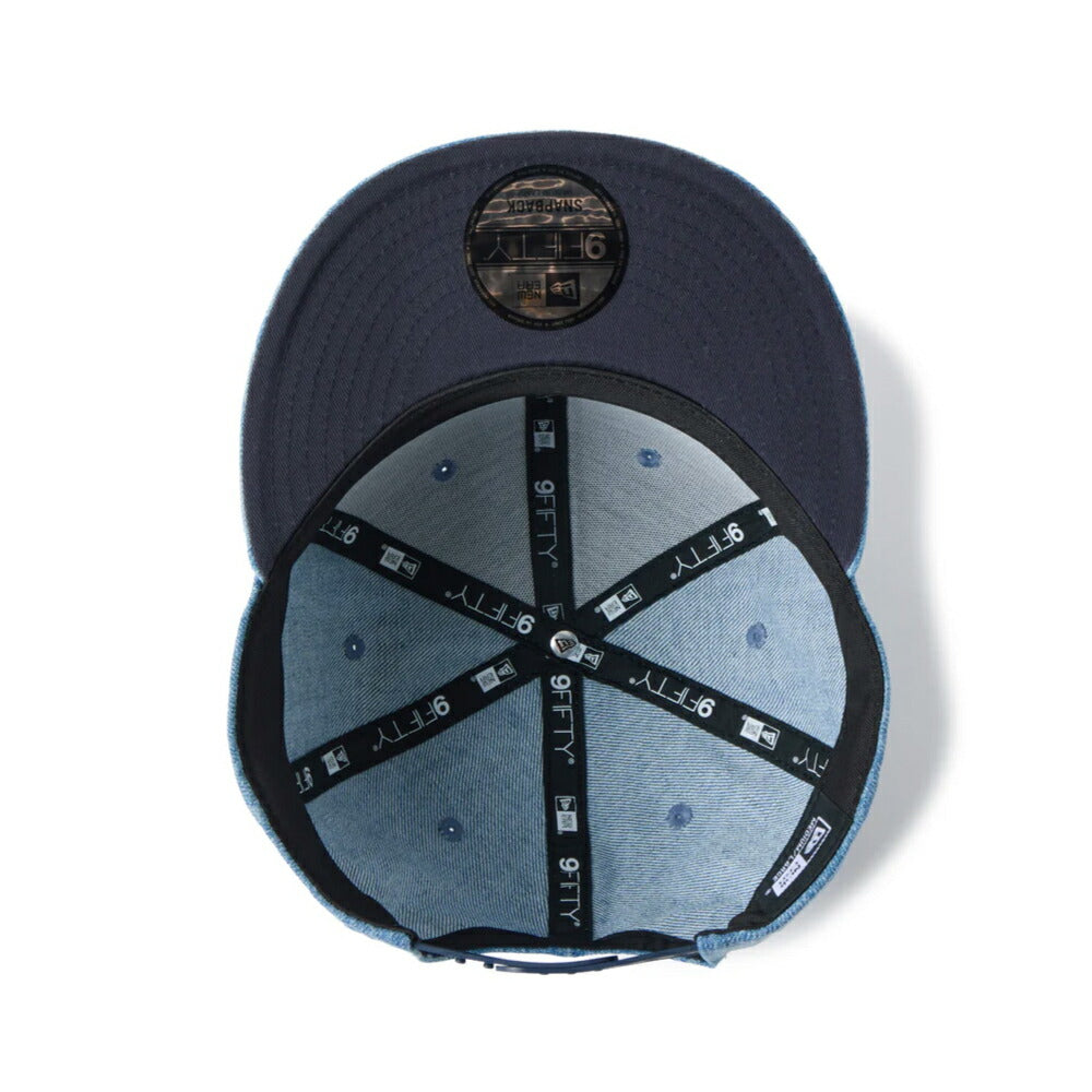 ニューエラ キャップ NEWERA ニューエラー 帽子 デニムキャップ タギング グラフィティー  9FIFTY Laser Burn Out ウォッシュドデニム メンズ レディース 大きいサイズ 65cm