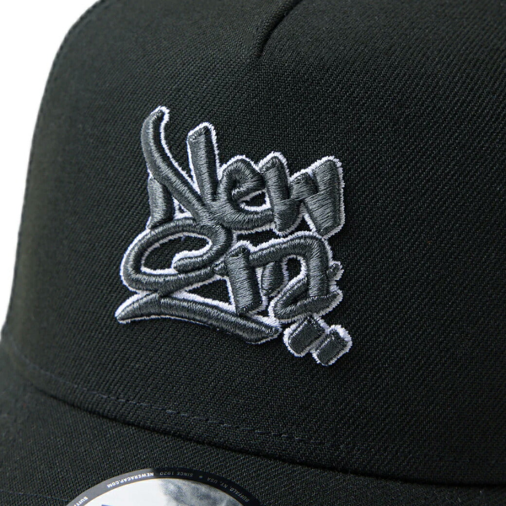 ニューエラ キャップ NEWERA 9FORTY A-Frame Wall Art メッシュキャップ トラッカーキャップ 帽子 夏用 グラフィティー HIP HOP ストリート Wall Art オプティックホワイト/ブラック メンズ レディース