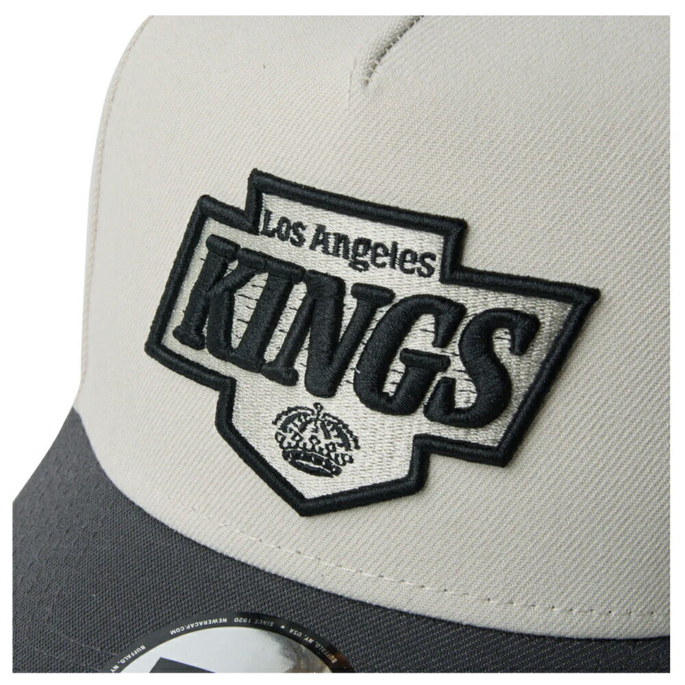 ニューエラ キャップ NEWERA 帽子 9FORTY A-Frame NHL ロサンゼルス・キングズ ブラック ストーン/グラファイト メンズ レディース