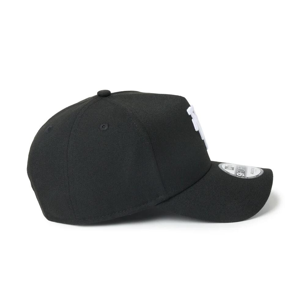 ニューエラ キャップ LA 逆ロゴ 逆さま 9FORTY A-Frame MLB Upside Down ロサンゼルス・ドジャース ブラック メンズ レディース 刺繍ロゴ