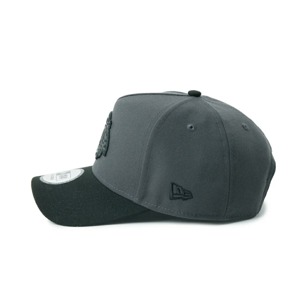 ニューエラ NEWERA キャップ 9FORTY A-Frame NHL シカゴ・ブラックホークス グラファイト/ブラック インディアン刺繍 メンズ レディース 帽子 レア