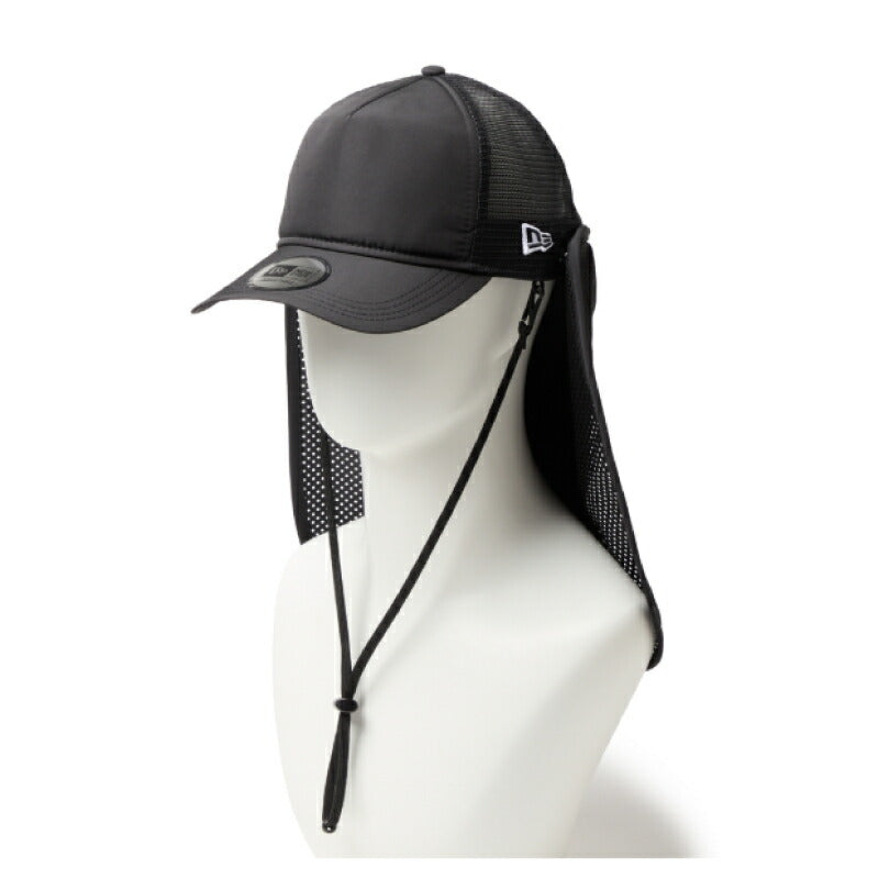 ニューエラ メッシュ キャップ NEWERA ニューエラー 帽子 9FORTY A-Frame OD 940AFTR SUNSHADE UT SURF BLK 261 シェード付き 防止 日焼け対策 紫外線対策 UVカット メンズ レディース