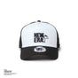 ニューエラ メッシュキャップ コラボ スヌーピー ピーナッツ NEW ERA 9FORTY A-Frame トラッカー Vintage PEANUTS ピーナッツ JOE COOL ジョー・クール ブラック/ホワイト メンズ レディース 夏用