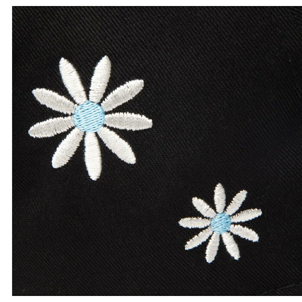 ニューエラ 9TWENTY 花柄 刺繍 ローキャップ Flower ブラック 黒 メンズ レディース