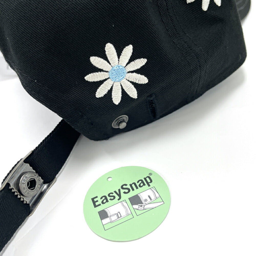 ニューエラ 9TWENTY 花柄 刺繍 ローキャップ Flower ブラック 黒 メンズ レディース