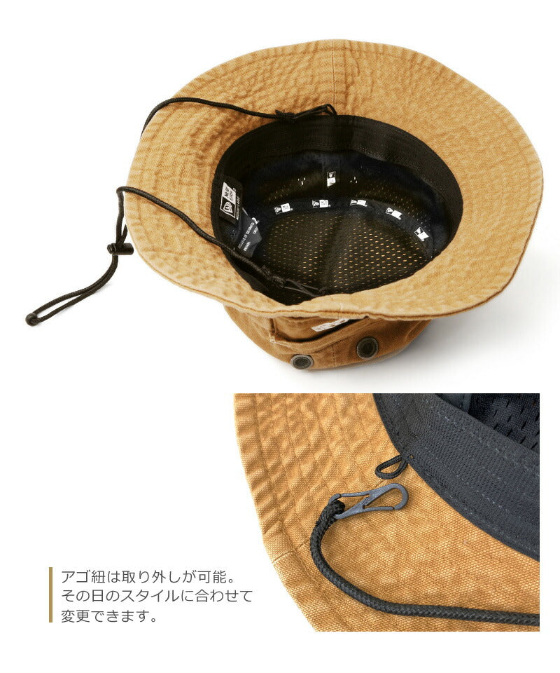 ニューエラ バケットハット NEWERA ダックドコットン アドベンチャー adventure バケハ メンズ レディース サファリハット キャンプ ファッション つば広 アウトドア 魚釣り バス釣り アウトドア キャンプ