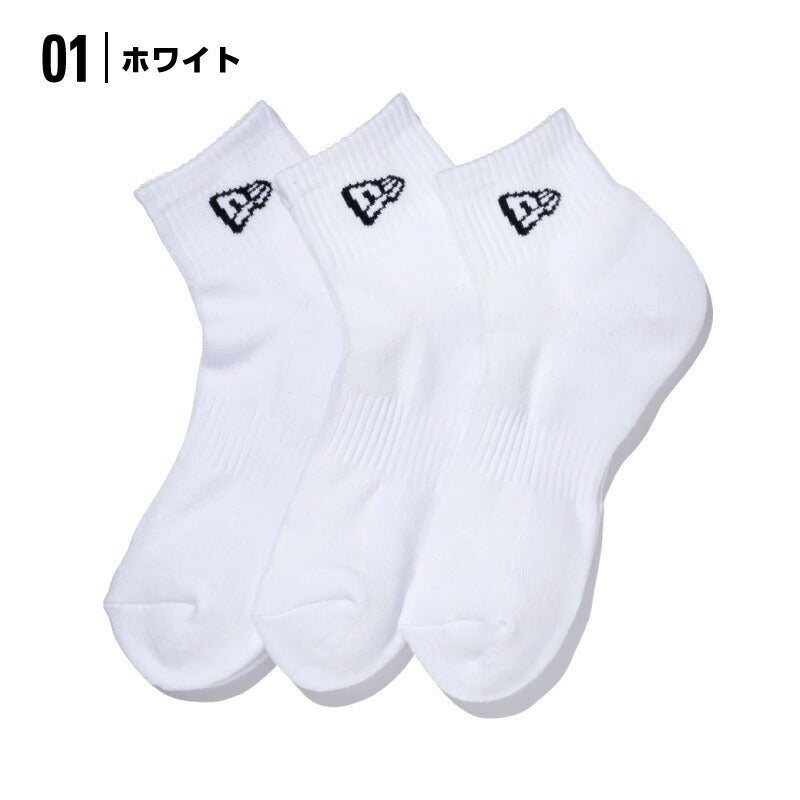 ニューエラ 靴下 ソックス newera socks 靴した 3枚セット アンクルソックス アンクル ankle ワンポイント シンプル くるぶし 学校 会社 スポーツ ジョギング テニス メンズ レディース