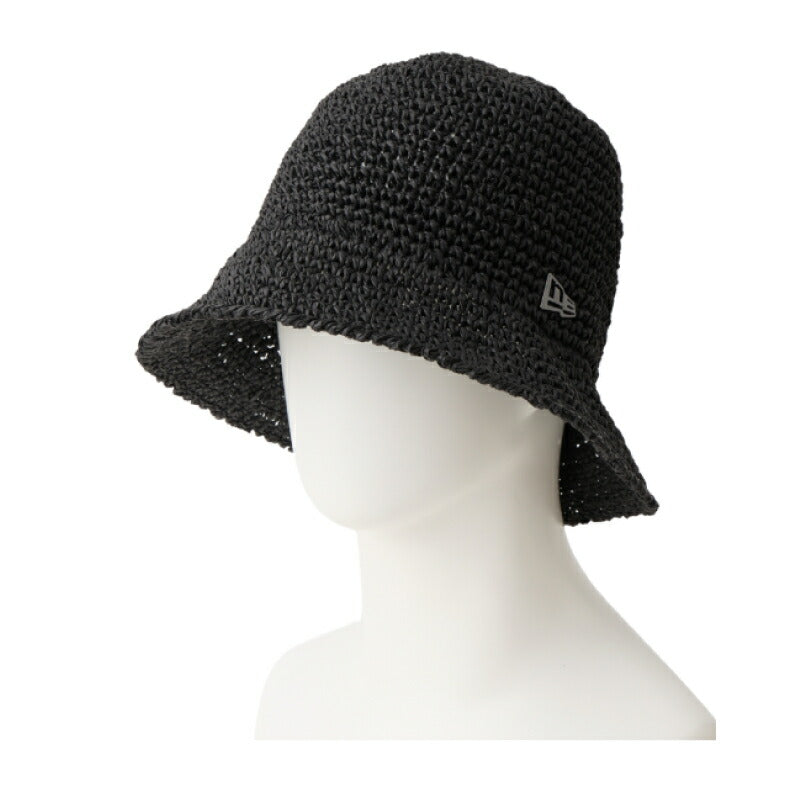 ニューエラ バケットハット 麦わら帽子 ストローハット バケハ ペーパーストロー NEWERA  BUCKET01 SB PAPER 紫外線対策 UVカット メンズ レディース 大きいサイズ