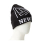 ニューエラ ニット帽 メンズ レディース ベーシック カフニット ジャガード JACQUARD FandN NEW ERA ロゴ ブラック黒 ブランド スノー 防寒 デカロゴ