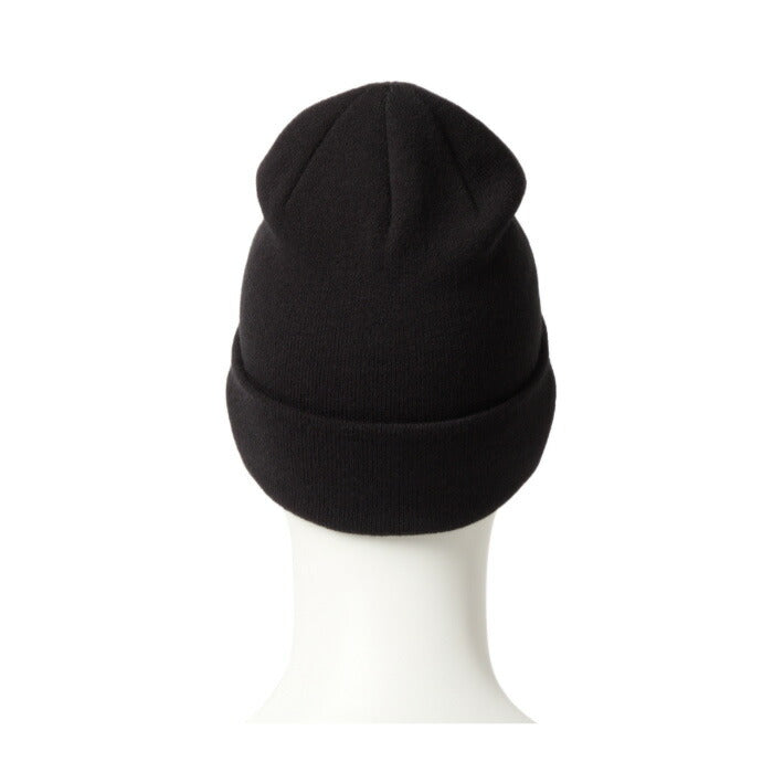 ニューエラ ニット帽 メンズ レディース ベーシック カフニット ジャガード JACQUARD FandN NEW ERA ロゴ ブラック黒 ブランド スノー 防寒 デカロゴ