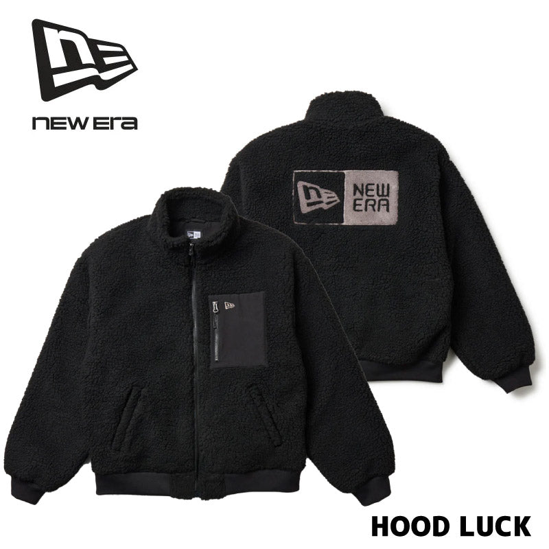 ニューエラ ボア ジャケット NEWERA  モコモコ ボアブルゾン ファー Boa Blouson 防寒 ボア素材 暖かい メンズ レディース ジャンバー キャンプ アウトドア ストリート HIP HOP