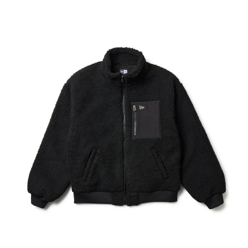 ニューエラ ボア ジャケット NEWERA  モコモコ ボアブルゾン ファー Boa Blouson 防寒 ボア素材 暖かい メンズ レディース ジャンバー キャンプ アウトドア ストリート HIP HOP