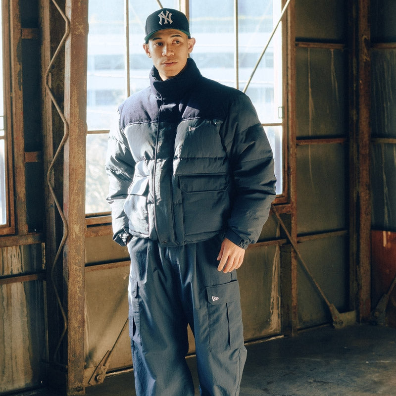 ニューエラ ダウンジャケット NEW ERA DOWN JACKET ダウン70% フェザー30% 防寒 アウトドア ストリート シンプル ブランド メンズ レディース アウター