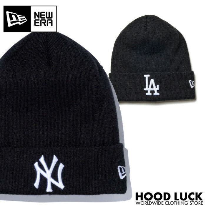 ニューエラ ニット帽 カフニット MLB Team Logo NY LA メンズ レディース ストリート HIP HOP B系 大谷 ホームラン メジューリーグ 野球 応援 ファングッズ 冬