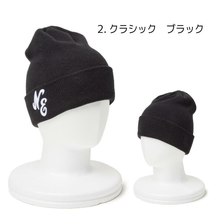 ニューエラ ニット帽 カフニット ビッグロゴ ニットキャップ 通勤 通学 デカロゴ 蛍光刺繍 ネオンカラー メンズ レディース ニットキャップ ビーニー