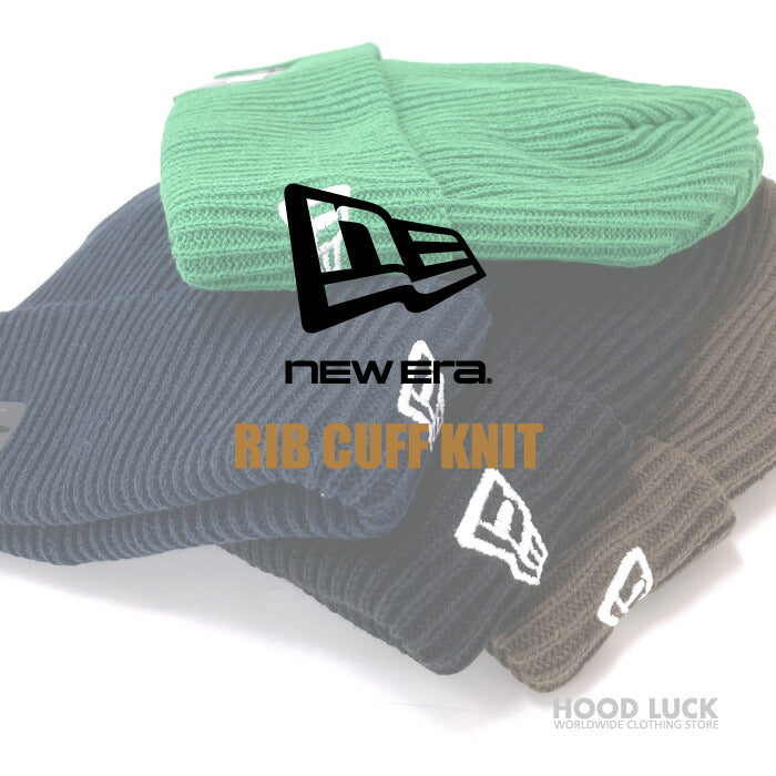 ニューエラ ニット帽 NEW ERA ニットキャップ リブ編 帽子 メンズ レディース カフ シンプル ブランド 黒  綿 コットン 人気 ブランド おしゃれ かっこいい フリーサイズ 大きいサイズ ニューエラー ユニセックス 男女兼用 ストリート コーデ 防寒 秋 冬