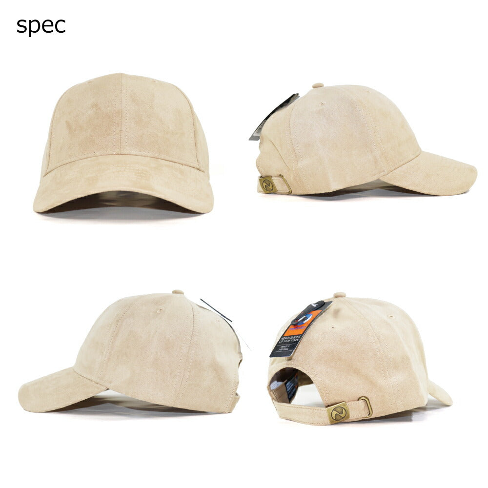 ニューハッタン 帽子 無地 ローキャップ baseball cap スウェード 帽子 6パネル レディース メンズ フリーサイズ 秋 冬 ブランド スエード ベージュ 黒 大きいサイズ 散歩