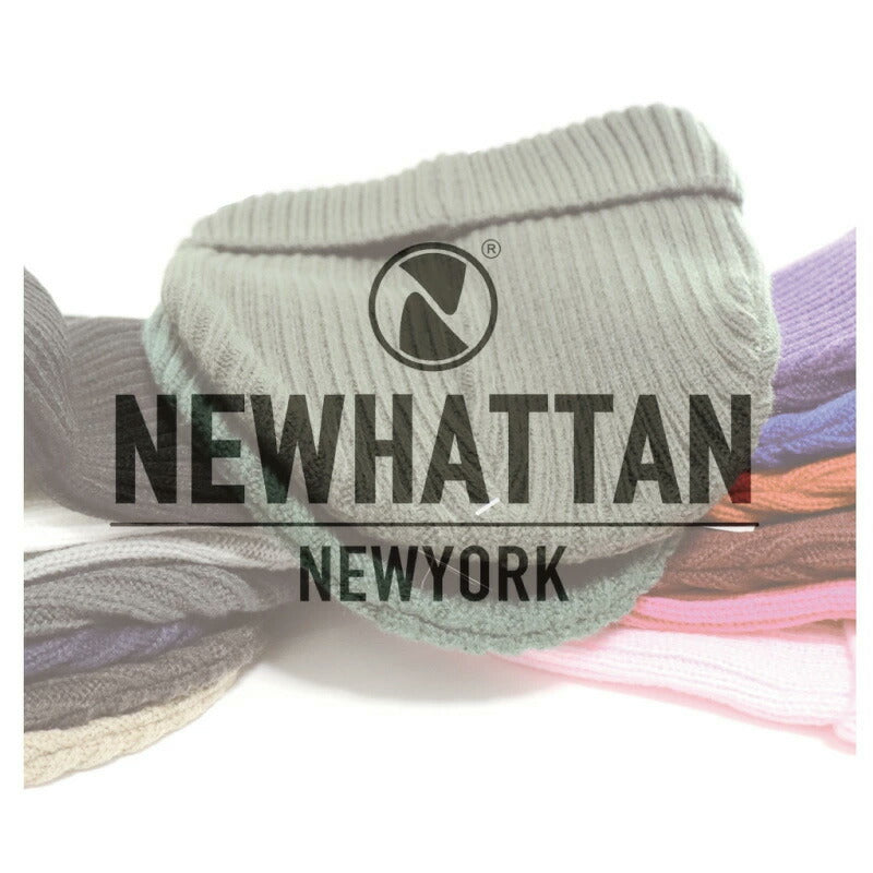 ニット帽 メンズ レディース 無地 リブ編 NEWHATTAN ニューハッタン ニットキャップ ワッチキャップ ビーニー 赤 黒 長い 冬 大きめ 大きいサイズ アウトドア キャンプ 登山 森ガール ブランド スキー スノーボード