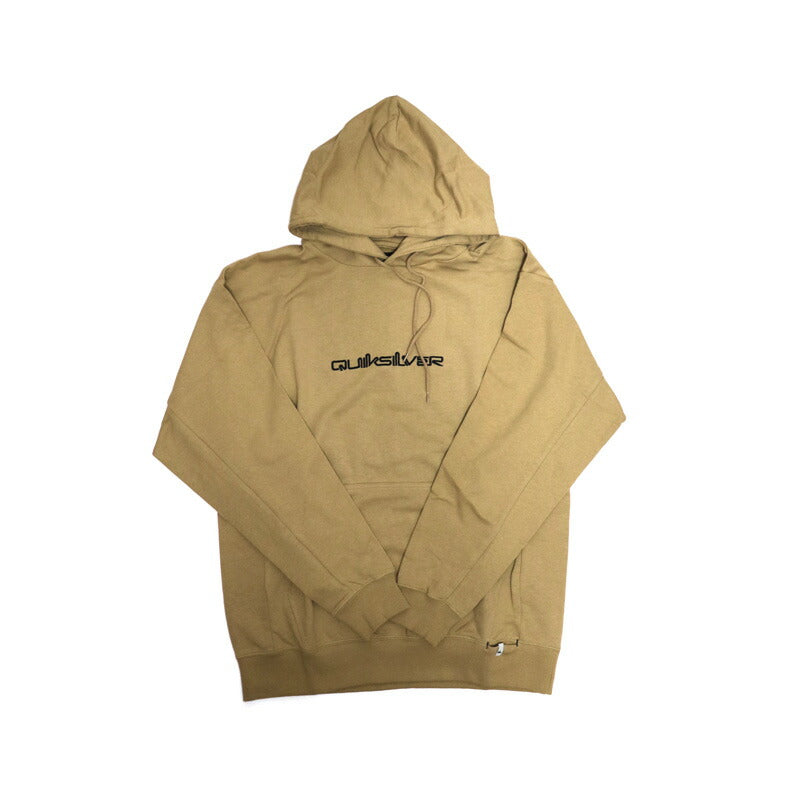 クイックシルバー パーカー QUIKSILVER OMNI EMBROIDERY HOODIE プルオーバー メンズ レディース 裏毛 シンプル ロゴ刺繍 サファー サーフィン スノーボード ベージュ