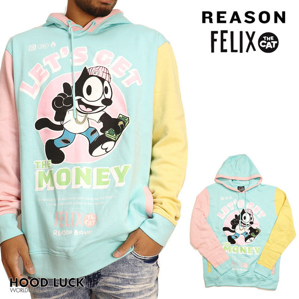 FELIX パーカー リーズン コラボ REASON CLOTHING  MADE IT HOODIE パーカー スウェットローライダー アメ車 キャラクター 人気 アメリカ