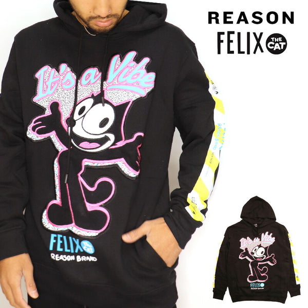 REASON FELIX コラボ パーカー フェリックス スウエット スウェットブラック セットアップ アメ車 ローライダー HIPHOP B系 ストリート