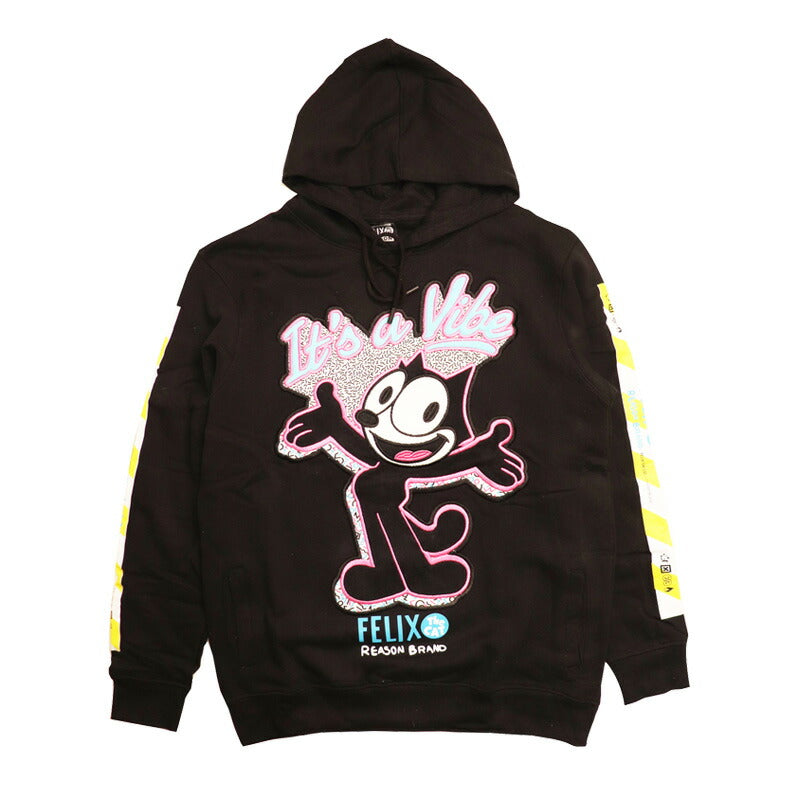REASON FELIX コラボ パーカー フェリックス スウエット スウェットブラック セットアップ アメ車 ローライダー HIPHOP B系 ストリート